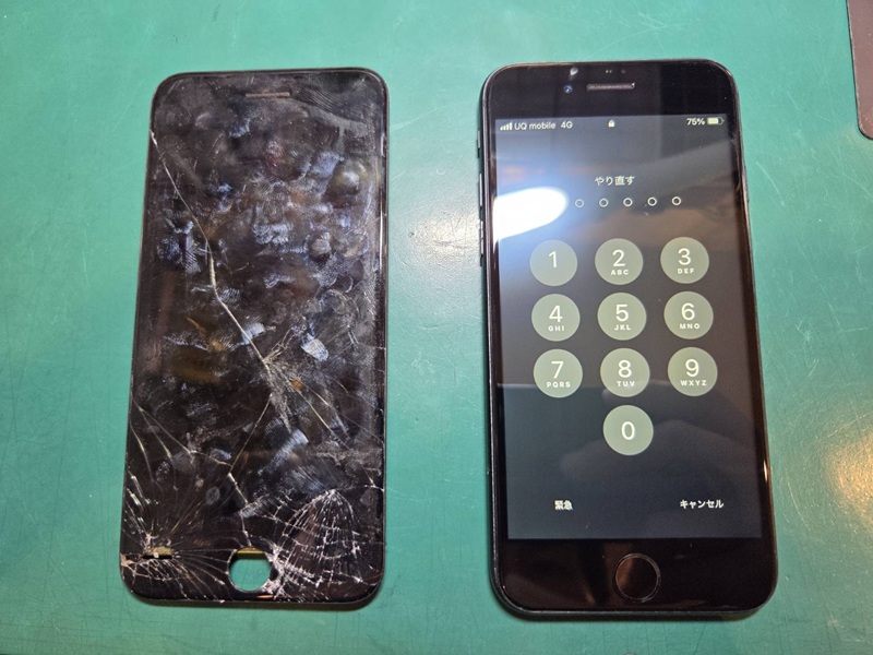 iPhone SE2の画面が割れてしまった場合は当店にお任せください！【スマホ修理工房 調布パルコ店】
