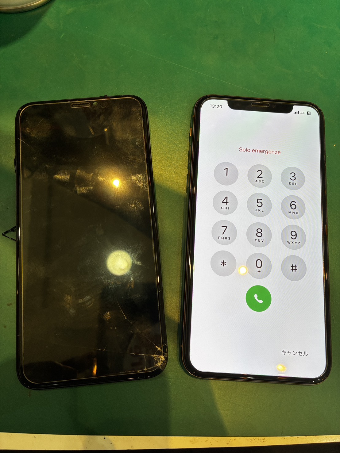 落として画面が割れた…　iPhoneXS　画面交換修理【スマホ修理工房荻窪タウンセブン店】