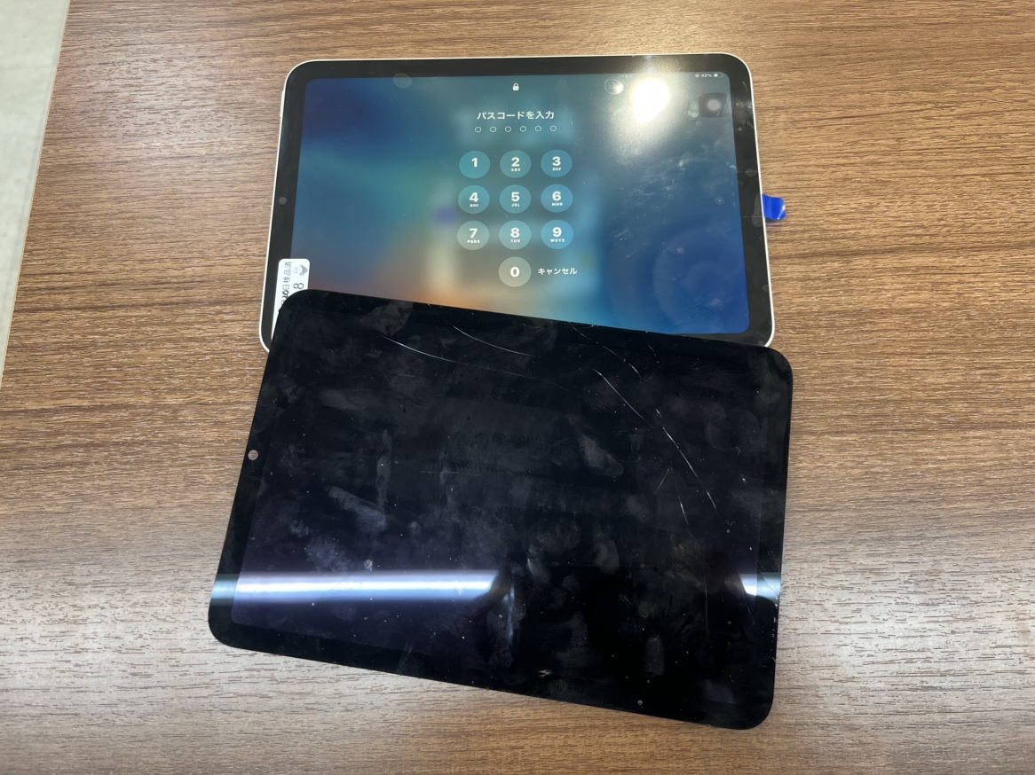 【iPad mini6】画面交換も対応しております！