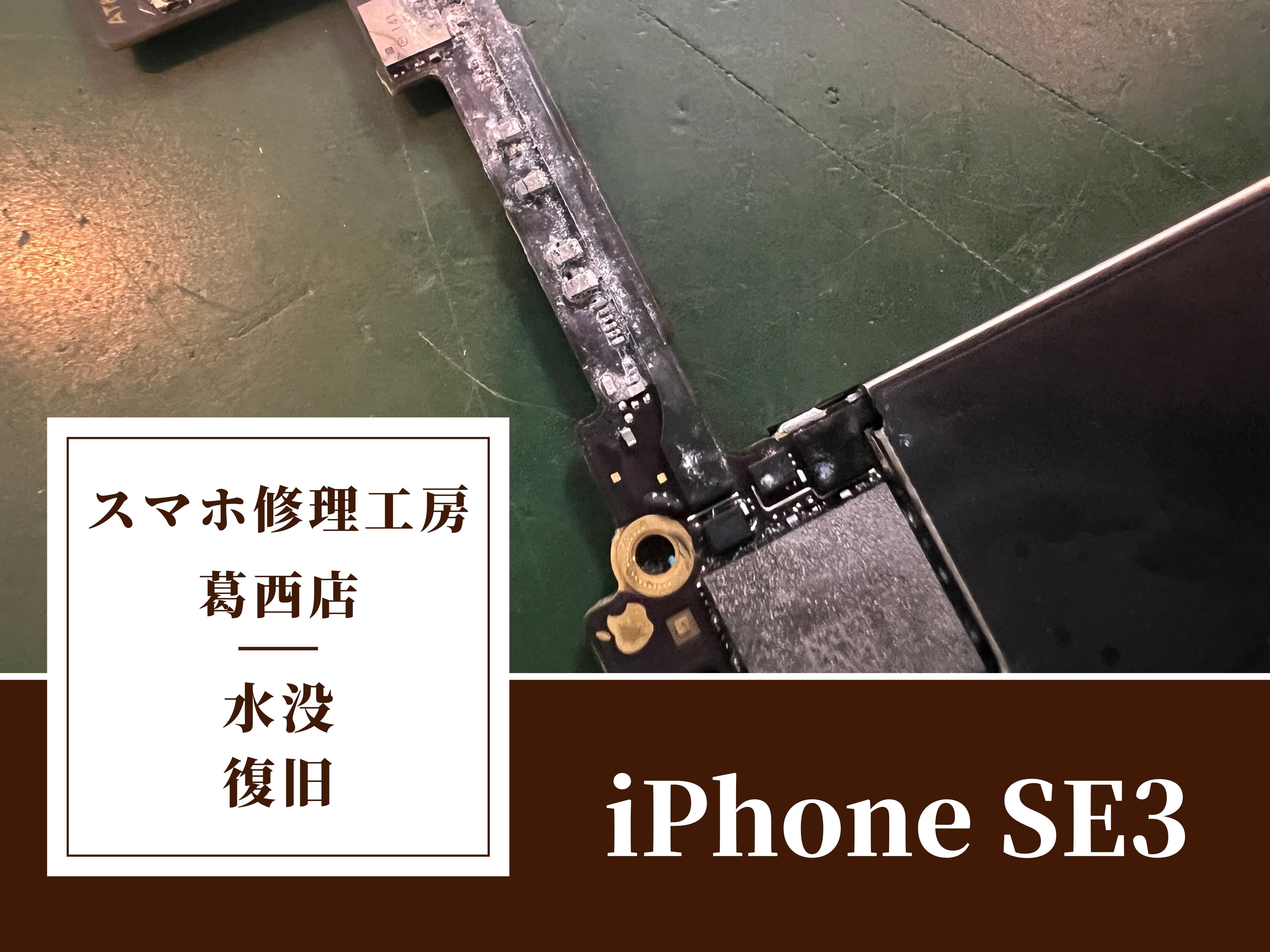 iPhone SE3を洗濯機で洗ってしまった |水没でお困りの際はスマホ修理工房 葛西店 へ