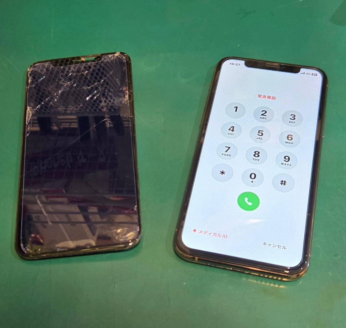 落下で割れたiPhone11Proの画面を交換しました✨【スマホ修理工房 調布パルコ店】