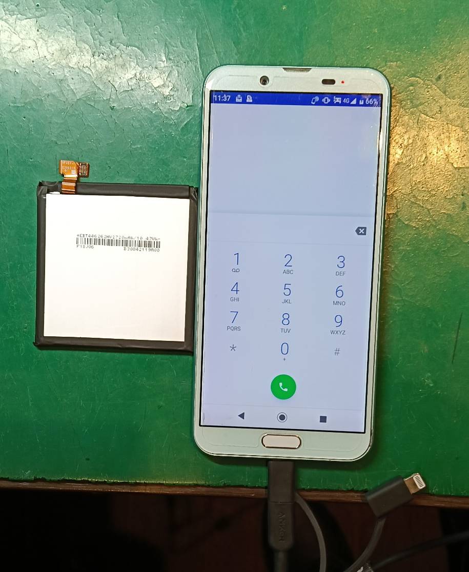 バッテリーがすぐなくなる…　AQUOS sense2バッテリー交換修理【スマホ修理工房ミーツ国分寺店】