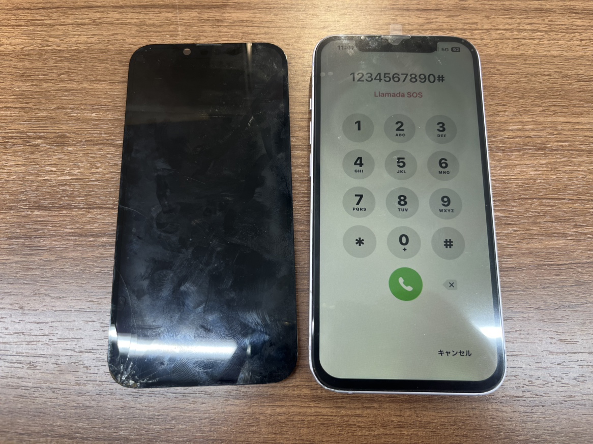 iPhone 14 液晶画面交換は即日で対応しております！
