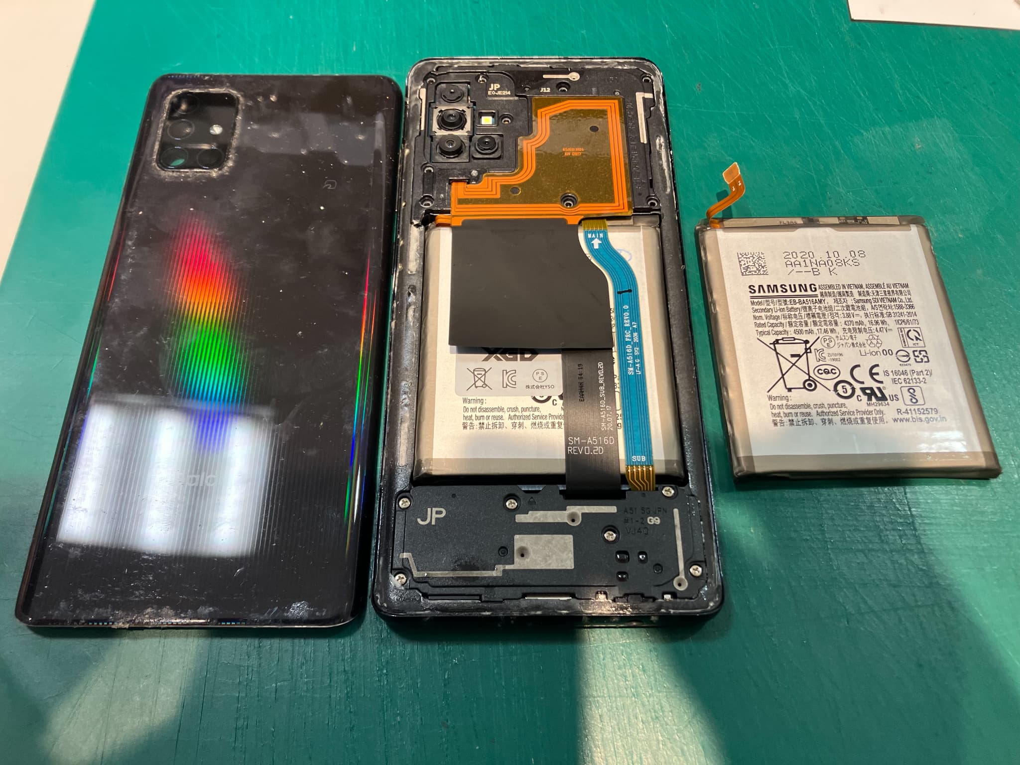 Galaxy A51 5Gのバッテリー交換をいたしました　-スマホ修理工房浦和パルコ店-