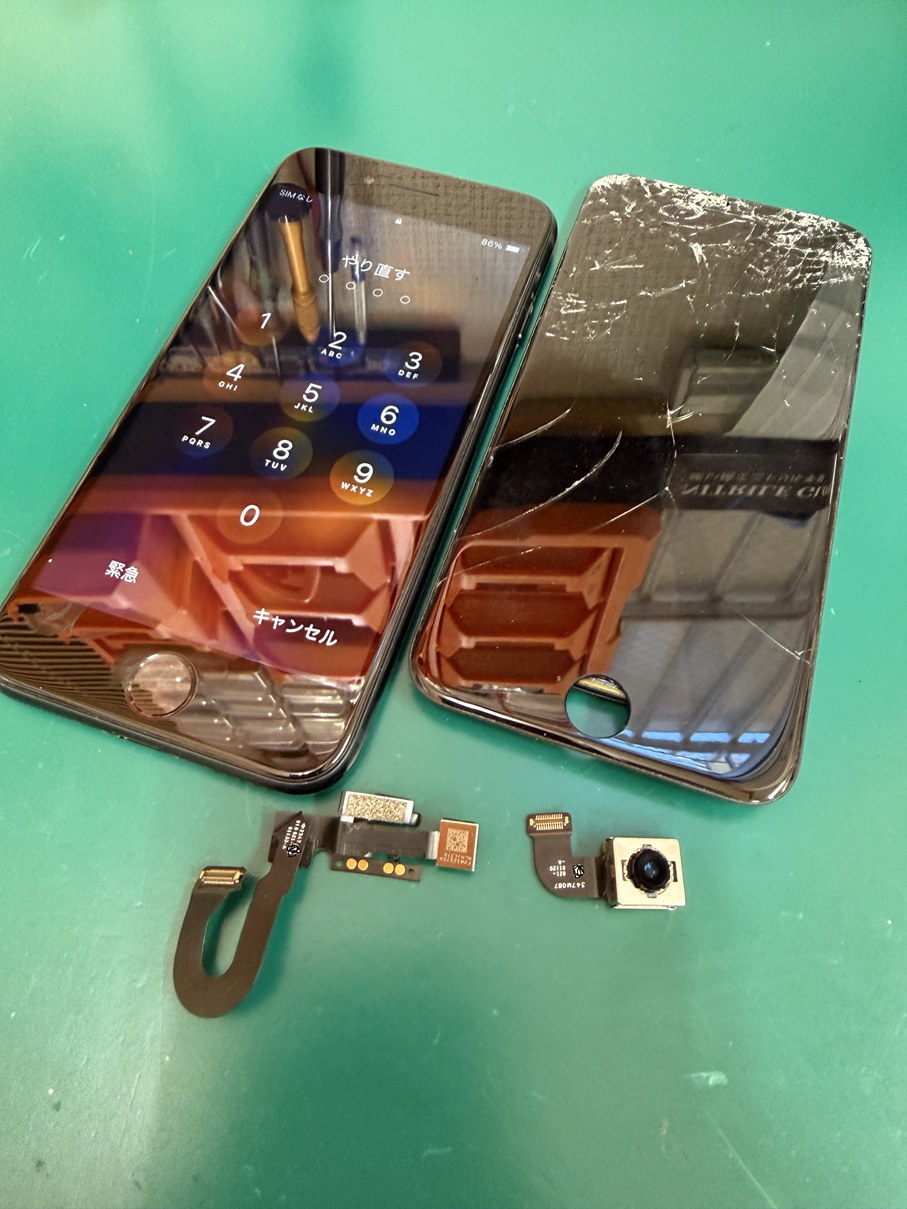 車に轢かれたiPhone修理【スマホ修理工房熊谷店】