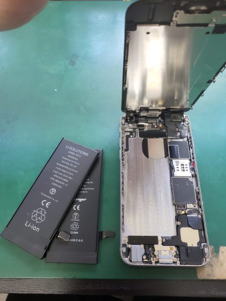 iPhone6s減りが早い。起動しない などの修理ならデーターそのまま即日修理の【スマホ修理工房 上野店】へ