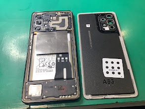 GalaxyA53の画面交換ならデータをそのまま・最短即日修理のスマホ修理工房グランデュオ蒲田店にご相談ください！