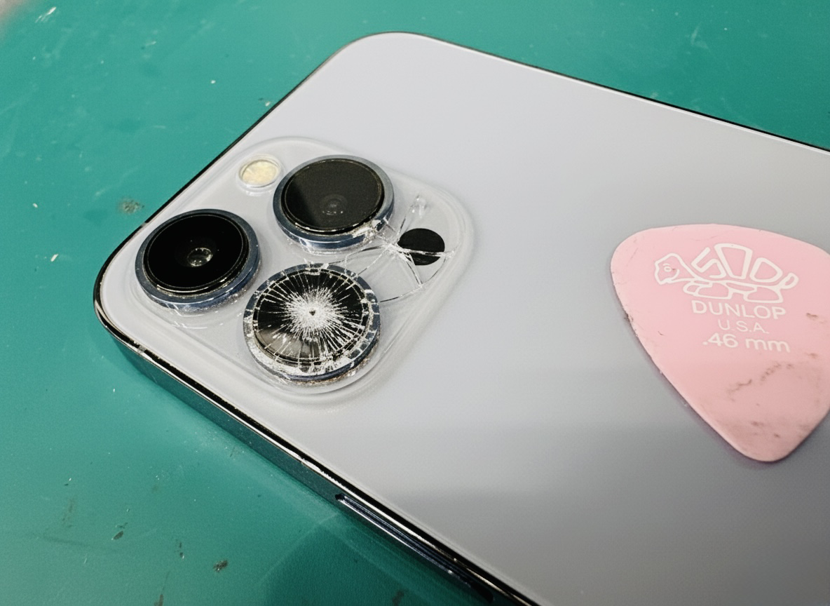 iPhone１3(アイフォン)カメラレンズが割れた!