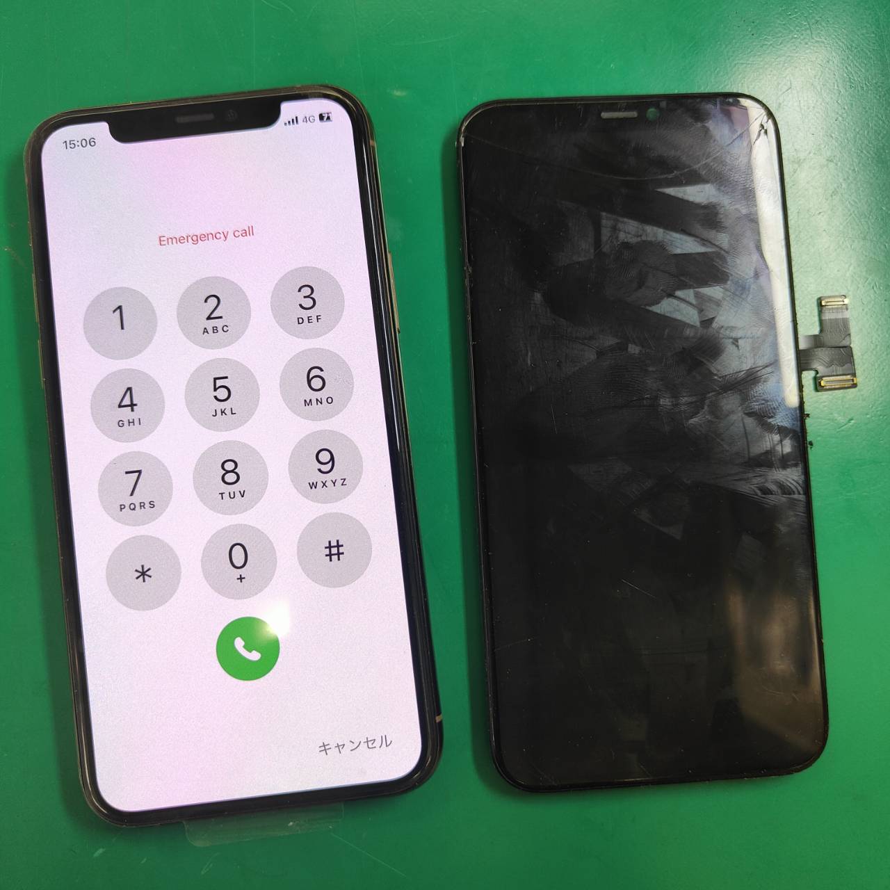 iPhone XRの画面が割れてしまった、、、フロントパネル交換で改善！【スマホ修理工房 調布パルコ店】