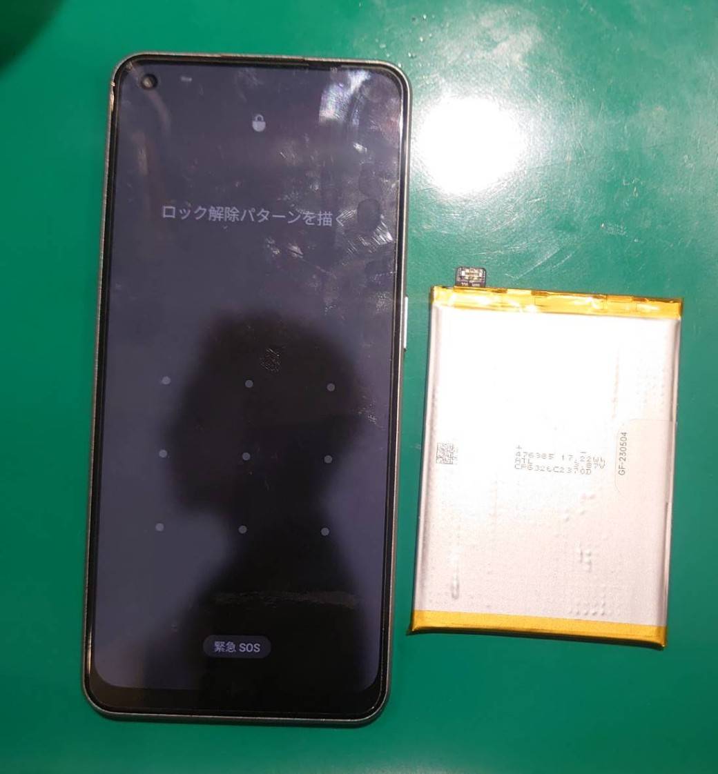OPPO Reno9Aのバッテリー交換を行いました！【スマホ修理工房 調布パルコ店】