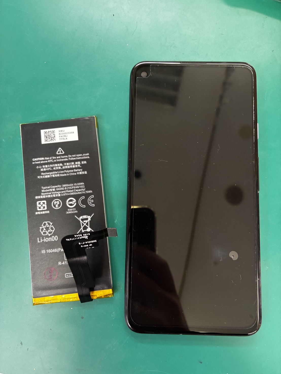 充電の減りが早い、　Pixel4a(5G)　バッテリー交換【スマホ修理工房三鷹店】