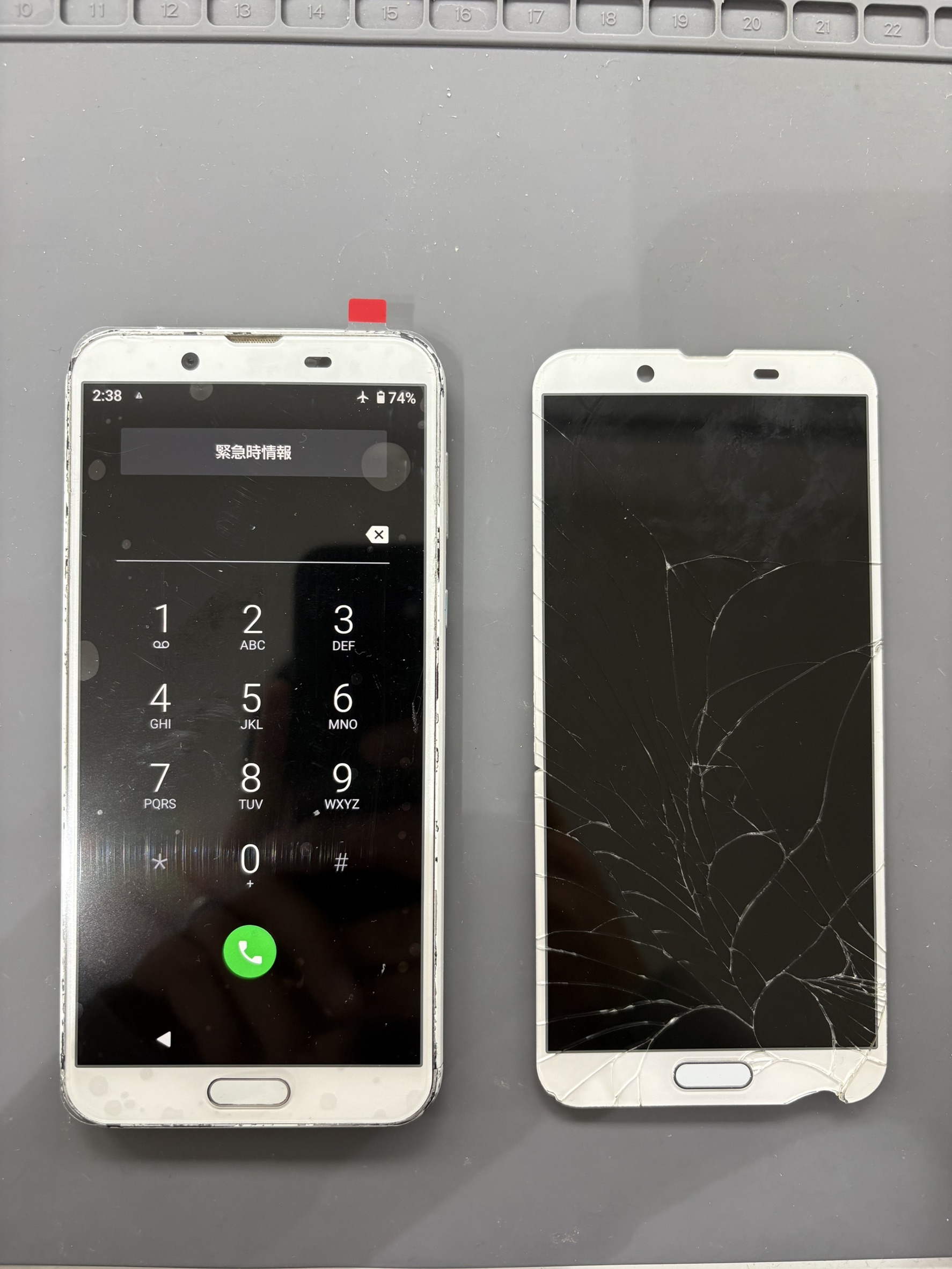 データを取り出したいAQUOSsense2の液晶交換修理！【スマホ修理工房大和店】