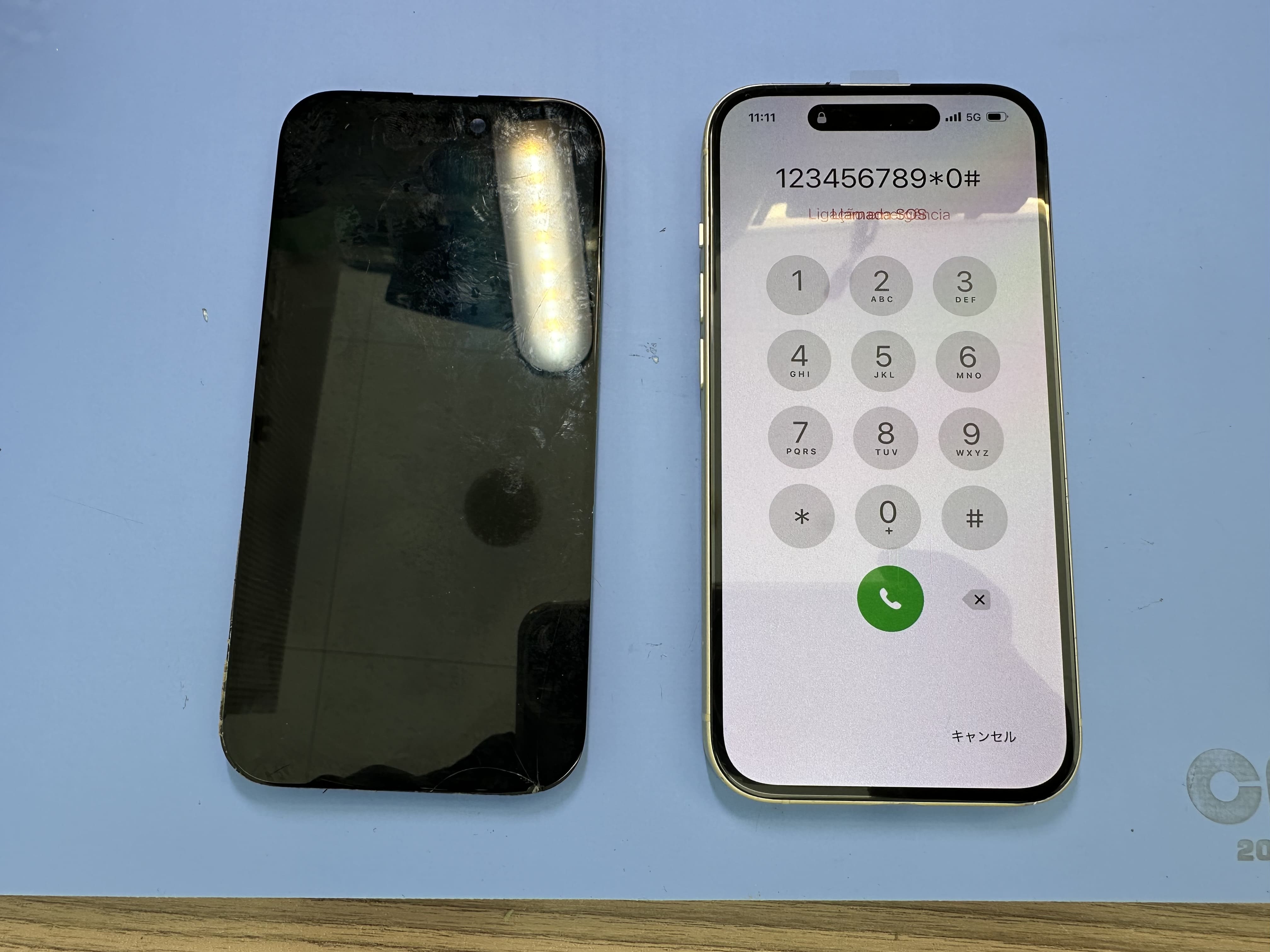 【iPhone15】画面が緑色になったら、スマホ修理工房カインズ前橋吉岡店へ！