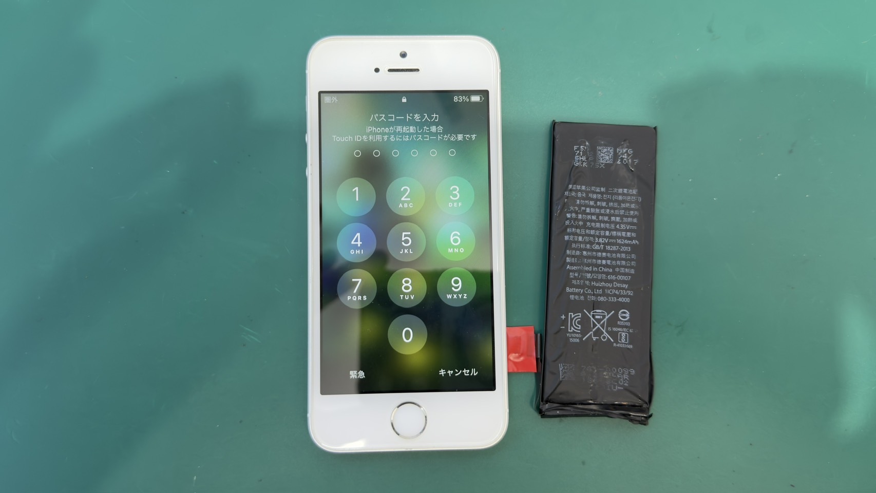 iPhoneSE起動不可によるバッテリー交換【登戸・向ヶ丘遊園店】