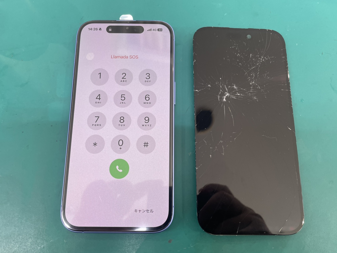 iPhone15ガラス割れ修理はお任せください！