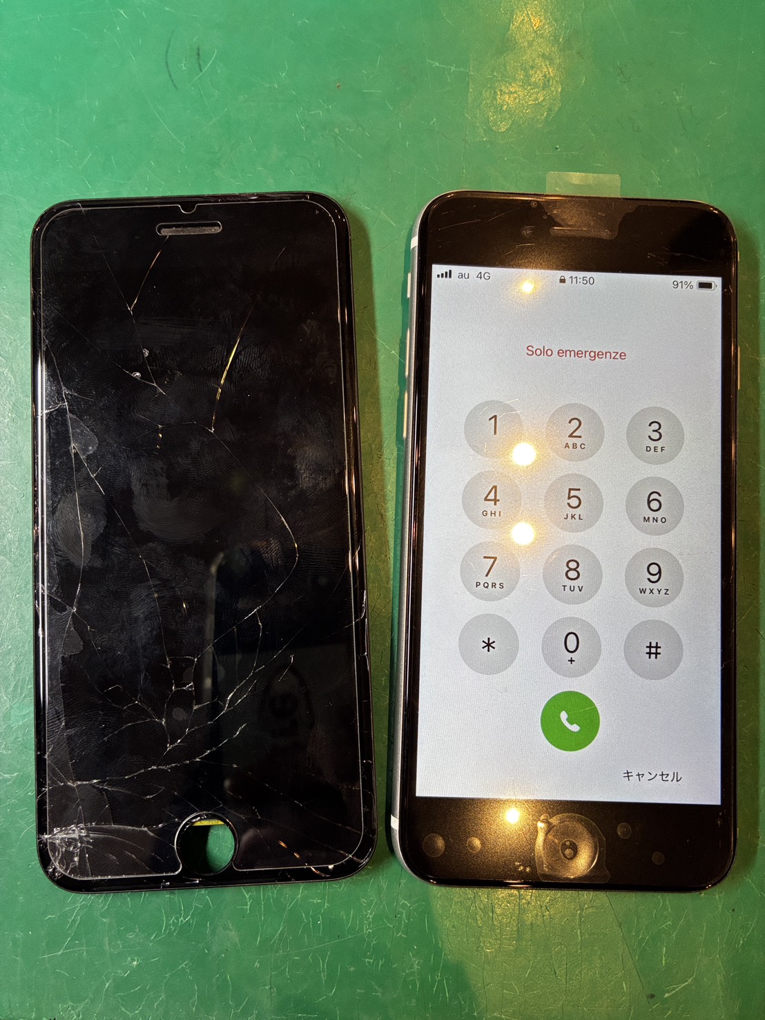 落として画面が…　iPhone SE2 画面交換修理【スマホ修理工房ミーツ国分寺店】