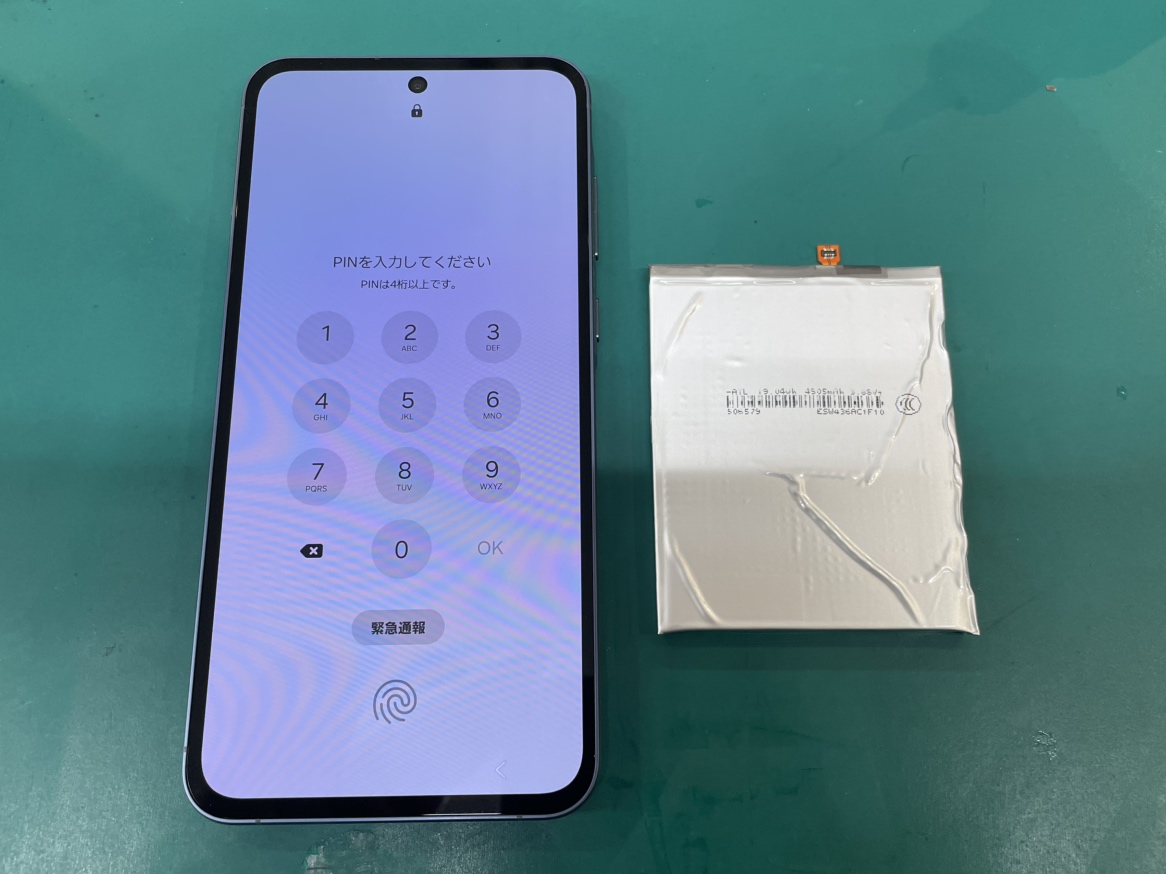Galaxy A55　バッテリー交換いたしました！