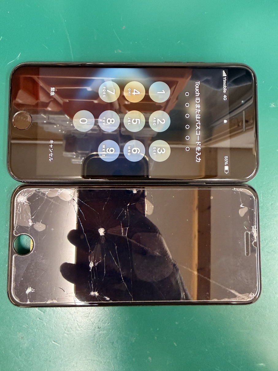 iPhone画面割れ修理【スマホ修理工房熊谷店】