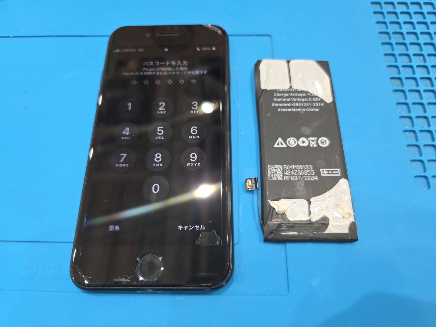 iPhoneSE2のバッテリー交換は【スマホ修理工房 池袋P'パルコ店】だと最短30分で可能です！