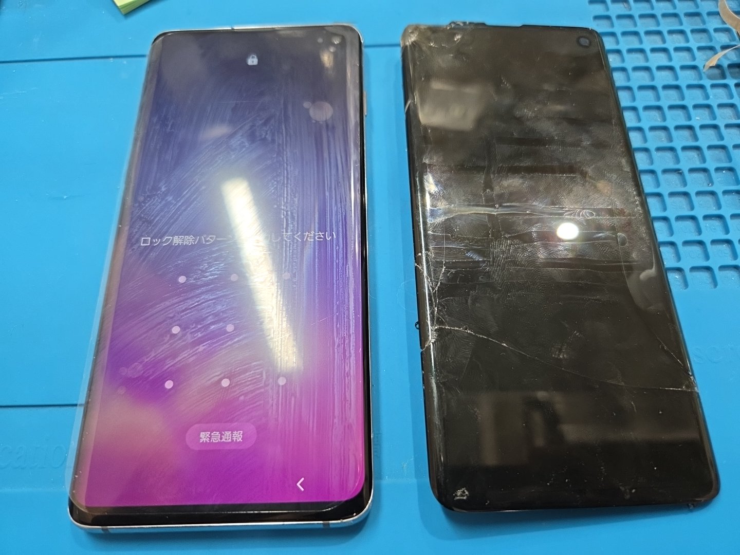 GalaxyS10の画面交換なら【スマホ修理工房 池袋P'パルコ本店】にご相談ください！