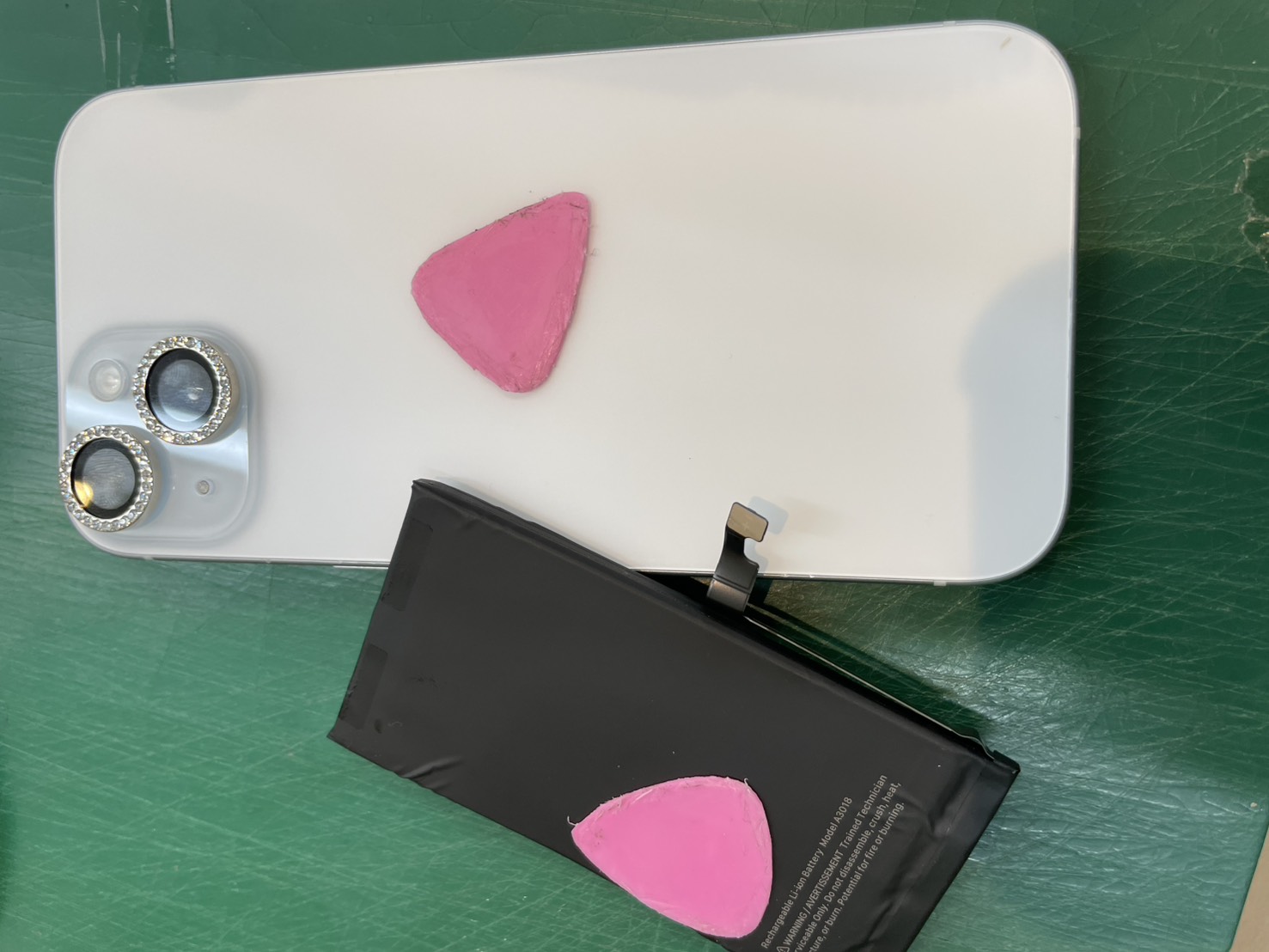 iPhone15のバッテリー交換を行いました-スマホ修理工房和光駅北口店-