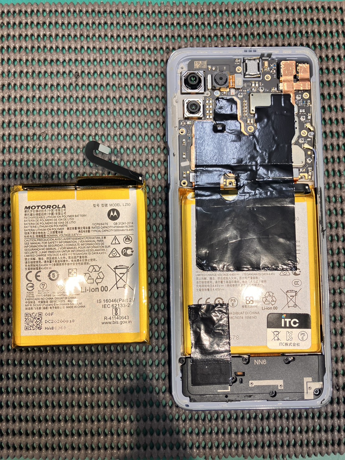 motorola moto Edge Sのバッテリー交換を行いました！　-スマホ修理工房和光北口店-