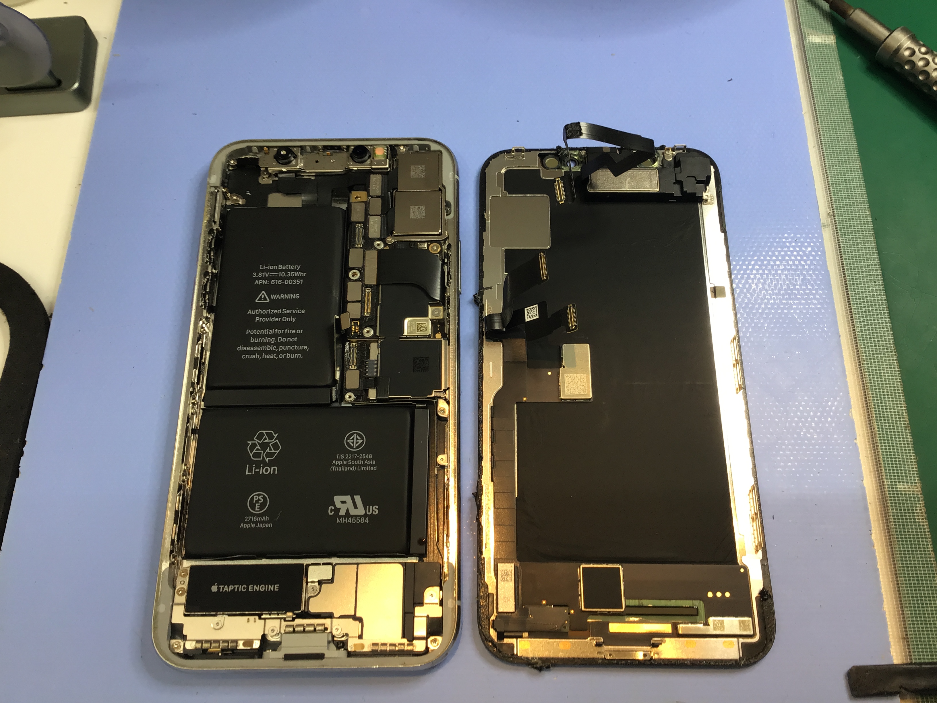 iPhoneXのバッテリー交換は、データそのまま・即日修理のスマホ修理工房京王聖蹟桜ヶ丘ショッピングセンターB館店へ！