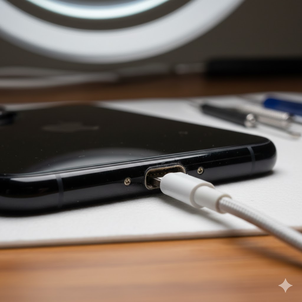 iPhone13が充電器に反応しない？ドックコネクタ故障のサインと修理の 