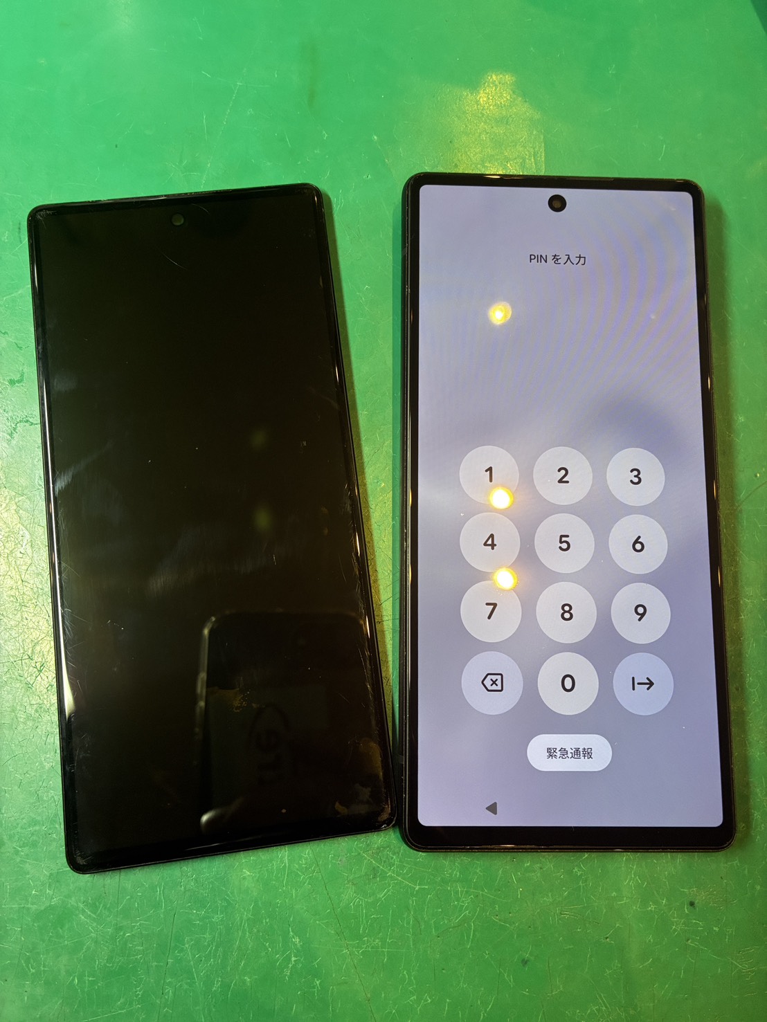 画面が映らない…  Pixel6 画面交換【スマホ修理工房ミーツ国分寺店】