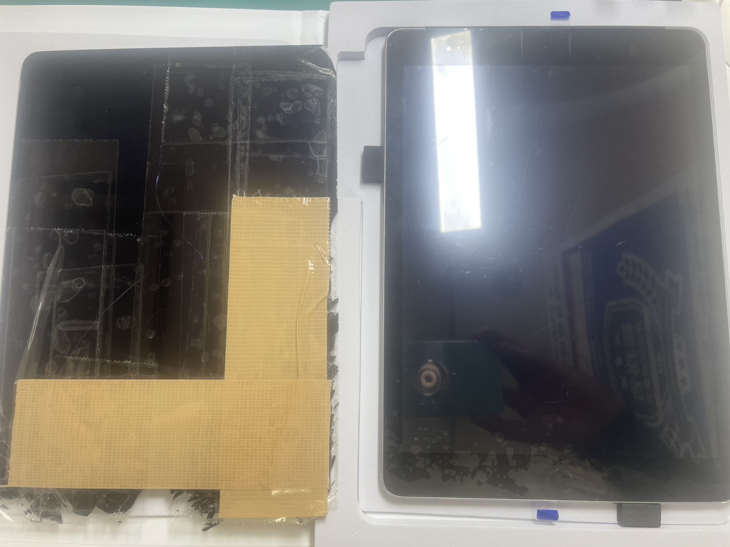 落として画面がバキバキに...　iPad Air2　画面交換【スマホ修理工房三鷹店】