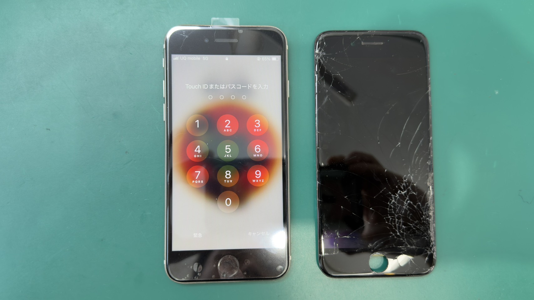 iPhoneSE3(アイフォンSE3)タッチ不可・液晶破損による画面交換【登戸・向ケ丘遊園店】