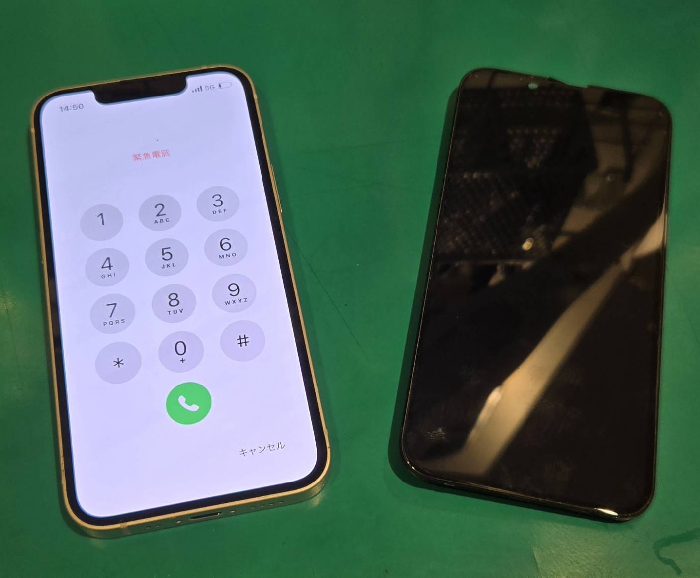 iPhone 13miniの画面が点かない...フロントパネル交換で改善！【スマホ修理工房 調布パルコ店】