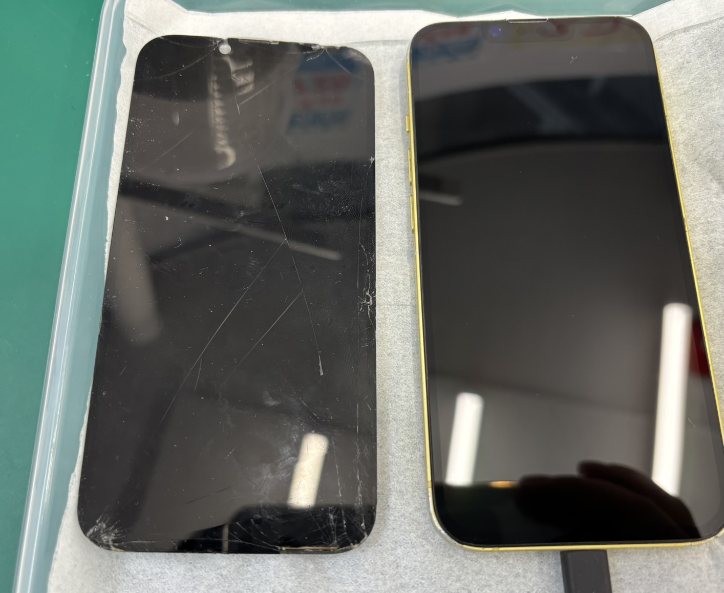 iPhone14(アイフォン14)タッチ不可・液晶破損による画面交換【登戸・向ケ丘遊園店】