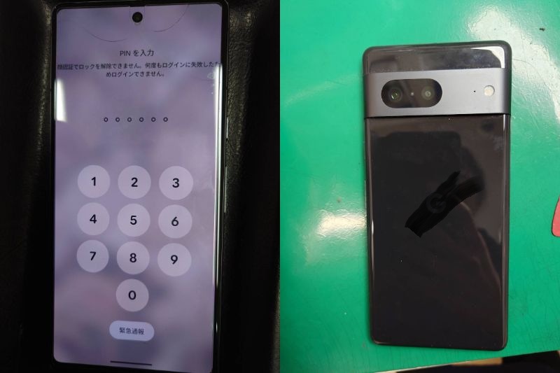 カメラに曇りが…Google Pixel 7 水没洗浄作業を行いました【スマホ修理工房荻窪タウンセブン店】