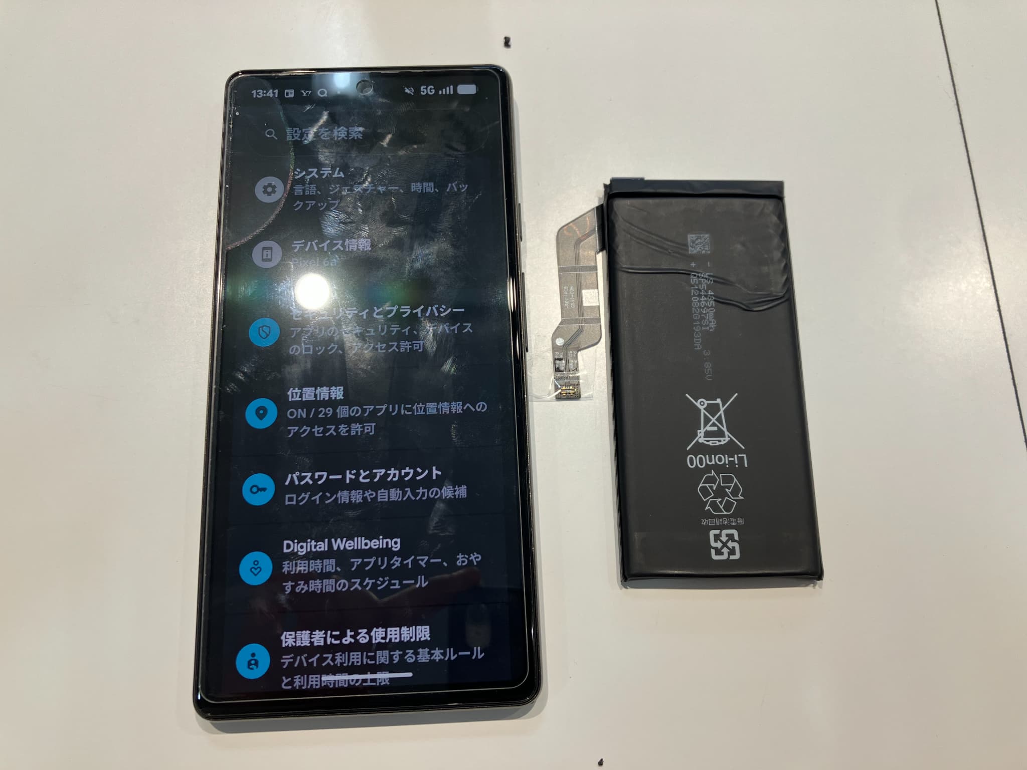 Google Pixel6aのバッテリー交換をいたしました！！　-スマホ修理工房浦和パルコ店-