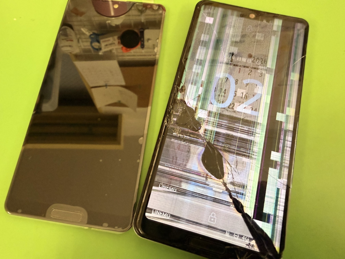 【中央林間店】AQUOS Sense4の画面割れ修理