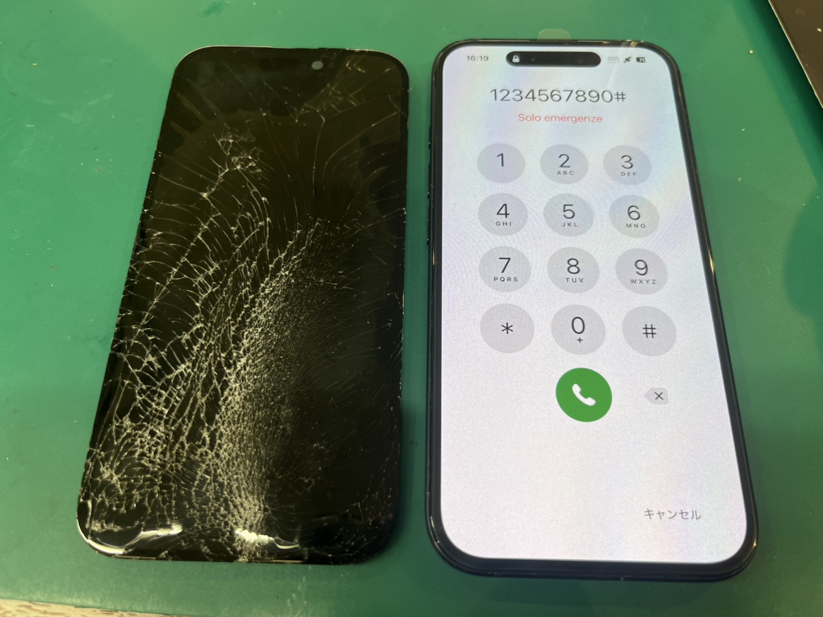 【iPhone 16 液晶画面交換】即日で対応しております！