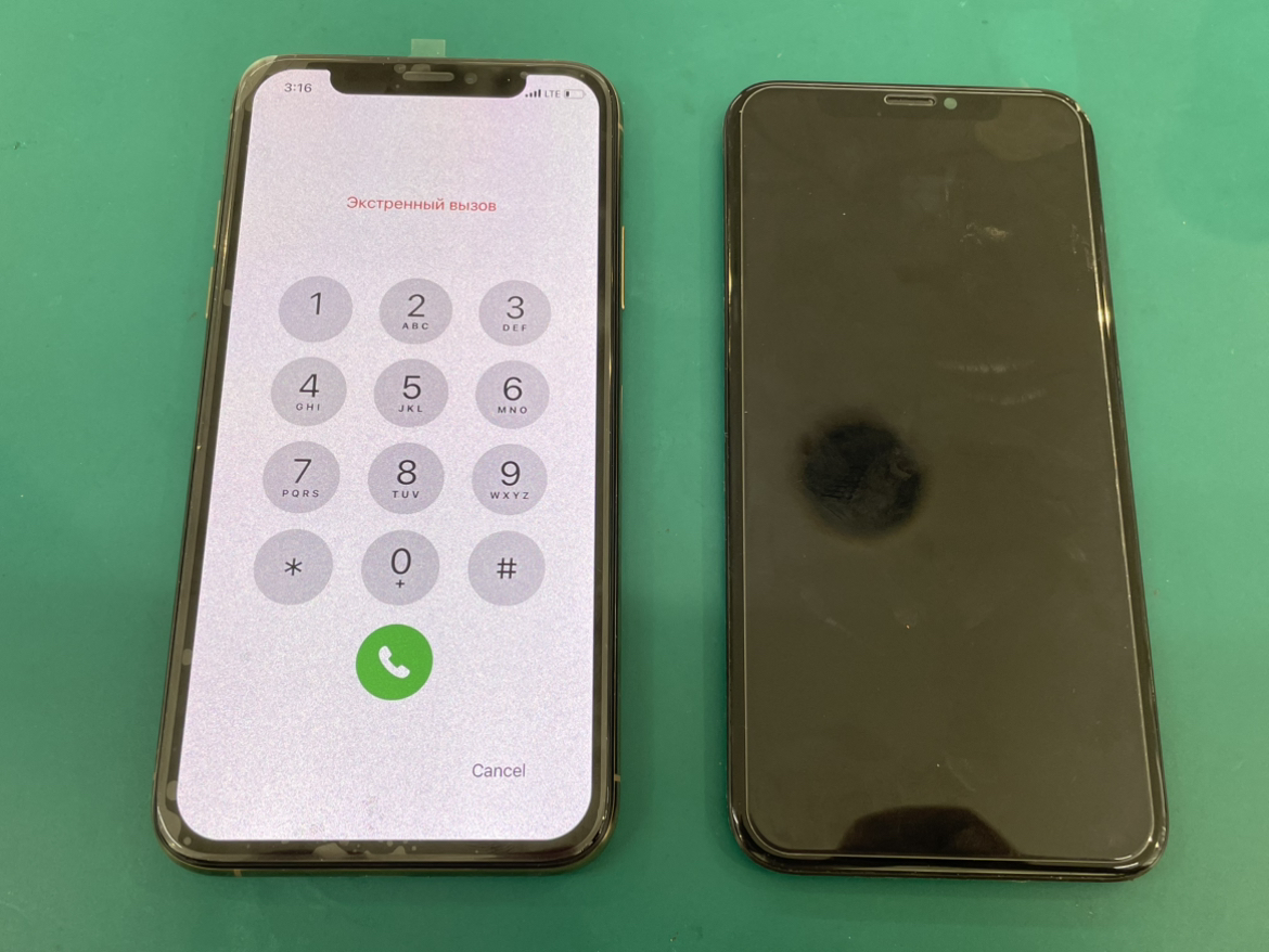 【武山】iPhone XSの画面が映らない！音は鳴るのに真っ暗な液晶も即日修理