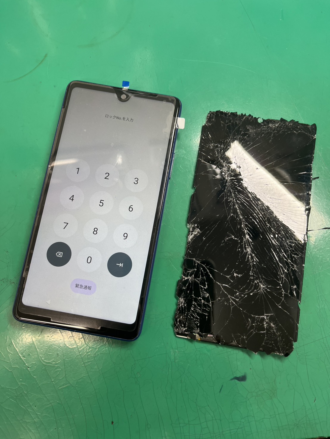 Xperiaもお任せください！XperiaAceⅢ(エクスペリア)画面割れと液晶表示不良につき画面交換【スマホ修理工房大井町店】