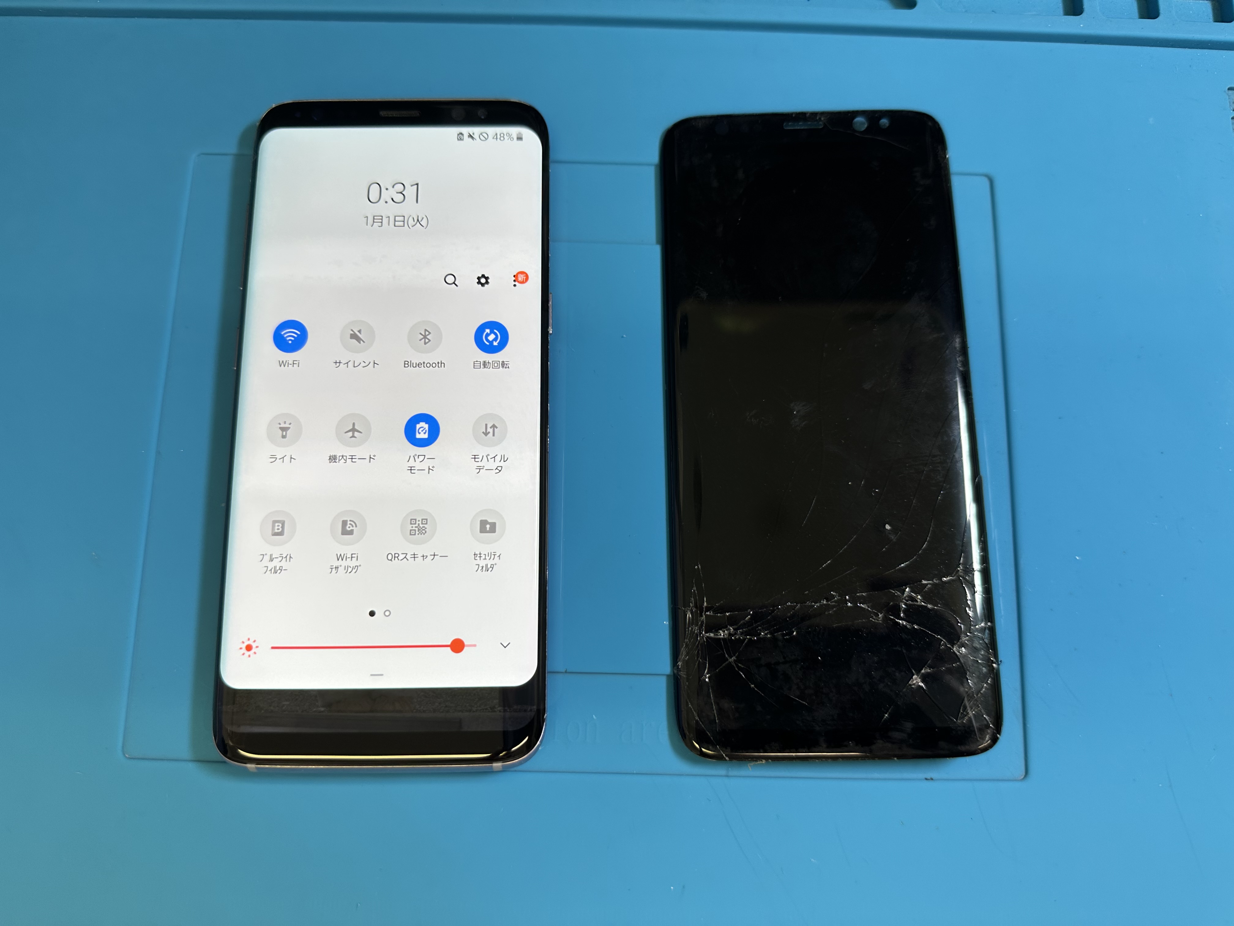 【GALAXY s8】急に画面が真っ黒になったらスマホ修理工房カインズ前橋吉岡店へ！