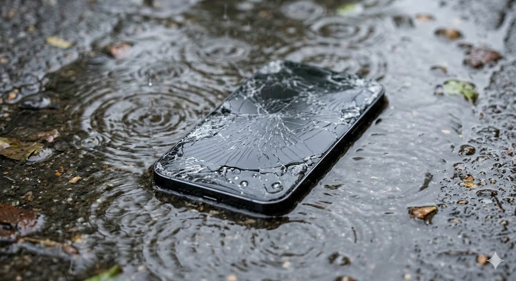 【警告】その画面割れ、雨の日は「致命傷」になります！