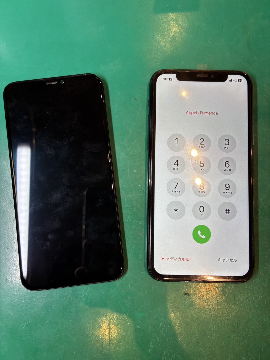 画面が外れてケーブルが切れている… iPhone11Pro 画面交換【スマホ修理工房ミーツ国分寺店】