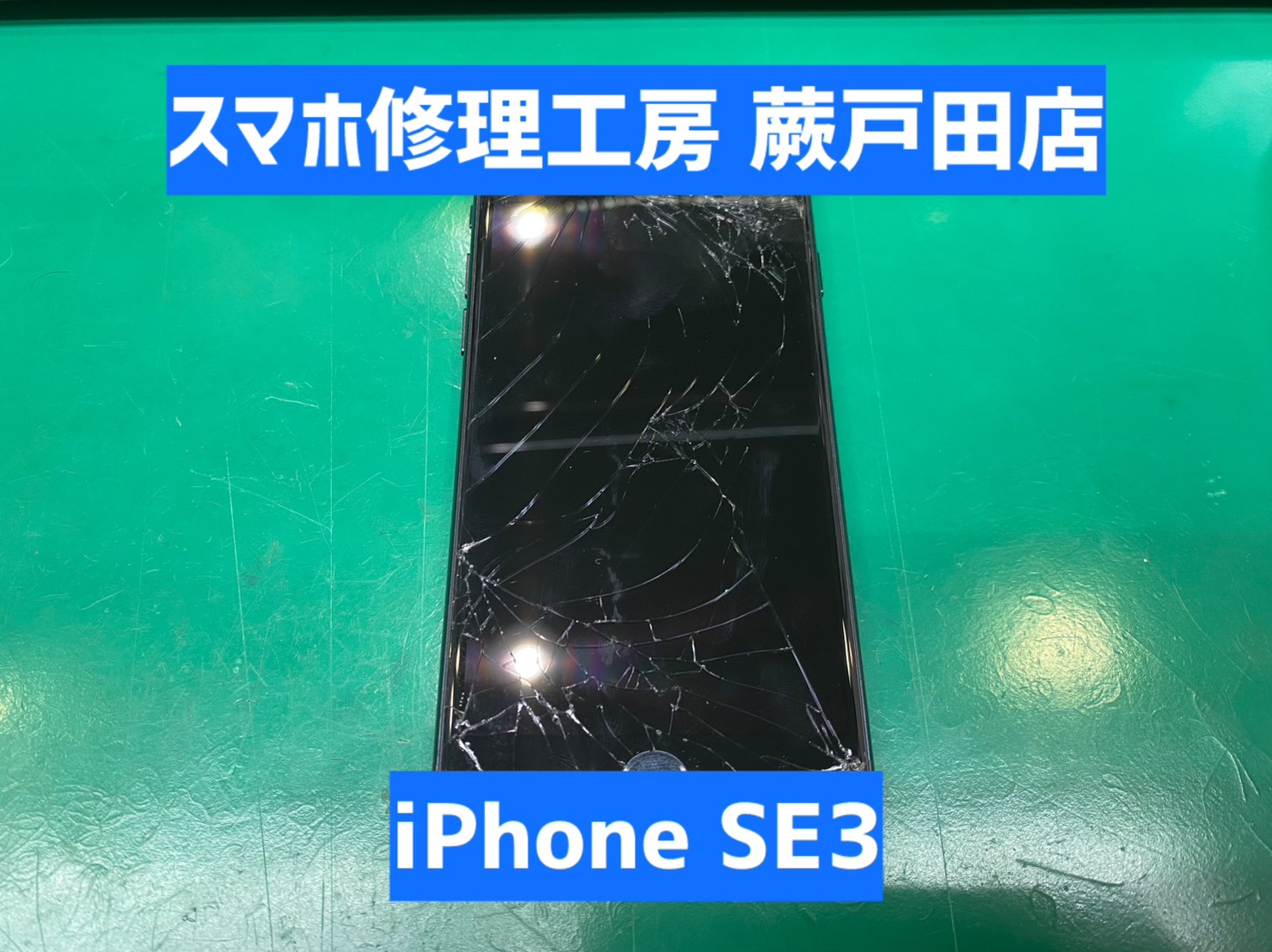 【蕨市・戸田市】iPhone SE（第3世代）画面交換｜仕事用スマホの画面割れも即日対応
