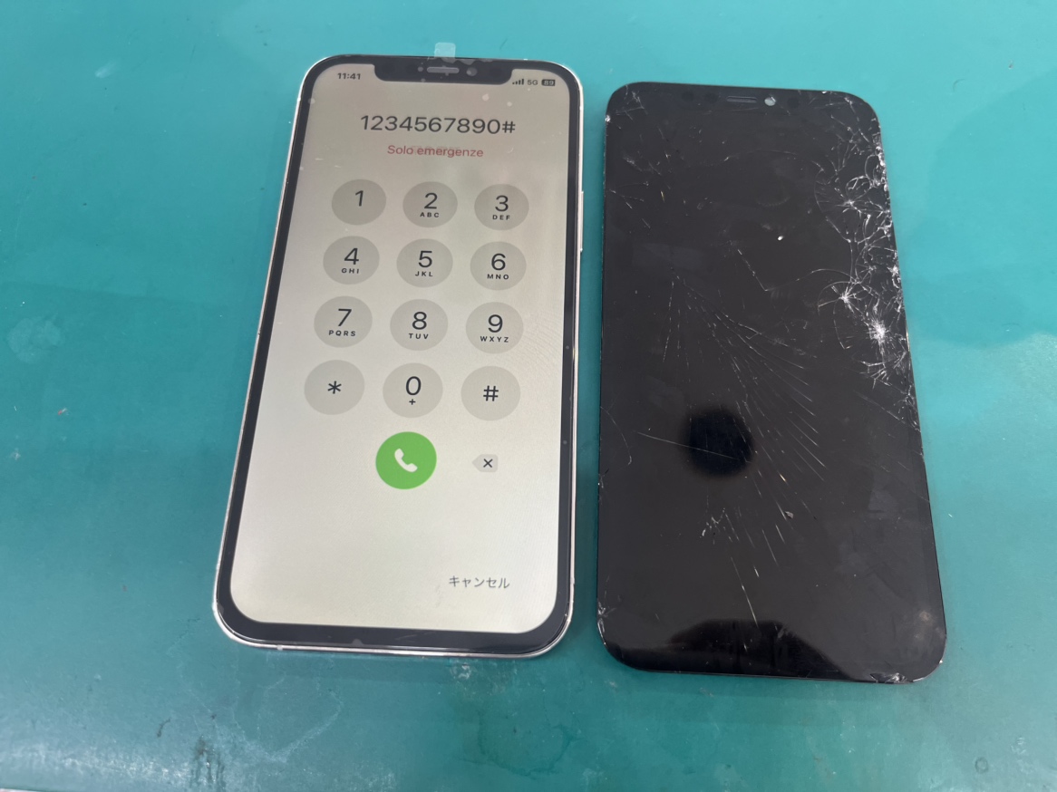 【iPhone 12 Pro】画面のガラス割れ修理！