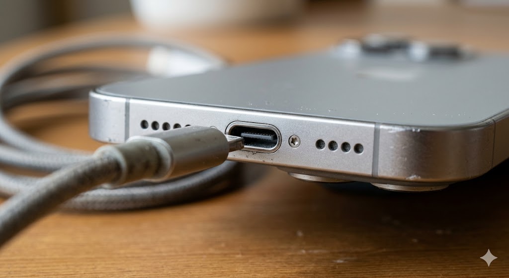 充電ケーブルを挿しても反応しない！？「ドックコネクタ」の故障かもしれません