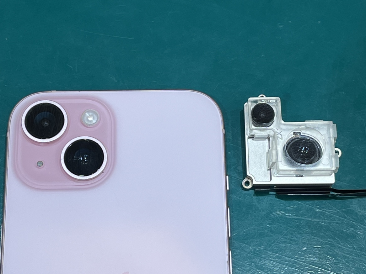 iPhone15 アウトカメラ交換後の正常表示