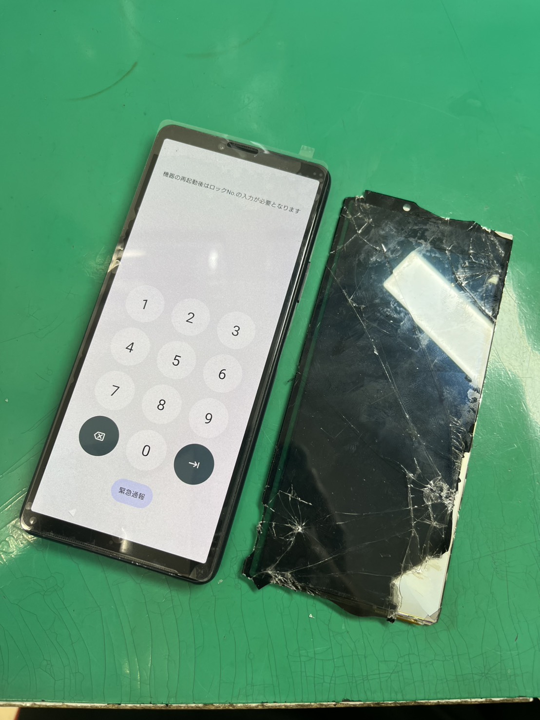 Xperiaも対応可能！Xperia10Ⅲ(エクスペリア)画面割れ、表示不良につき画面交換【スマホ修理工房大井町店】