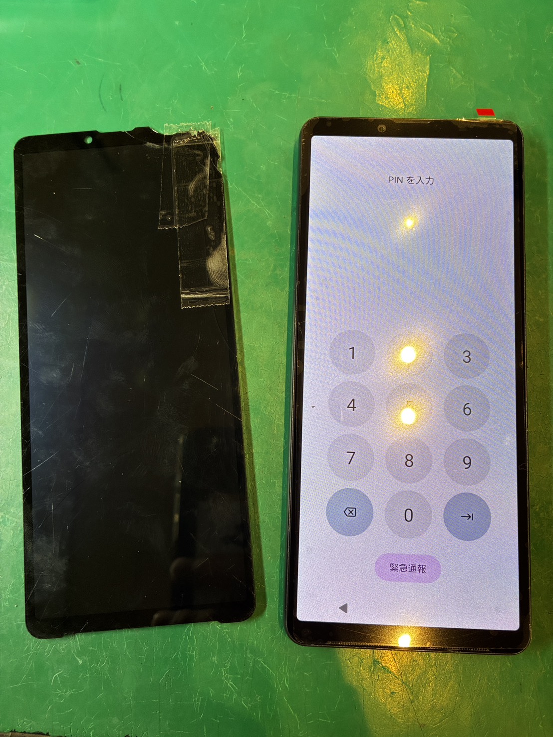 画面が割れて表示がおかしい… Xperia10Ⅵ 画面交換【スマホ修理工房ミーツ国分寺店】