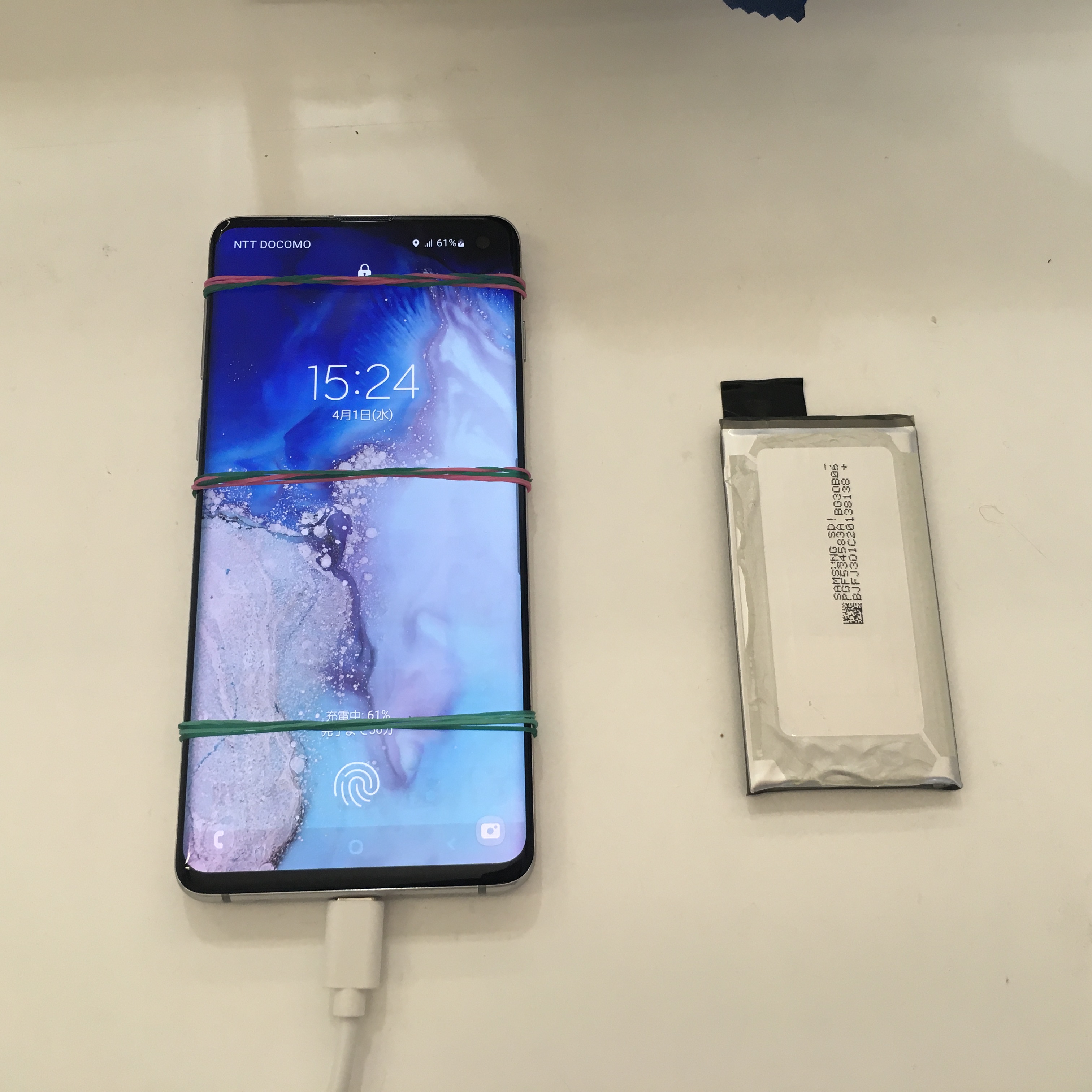 【釧路店】Galaxy S10（ギャラクシーS10）のバッテリー交換承りました！