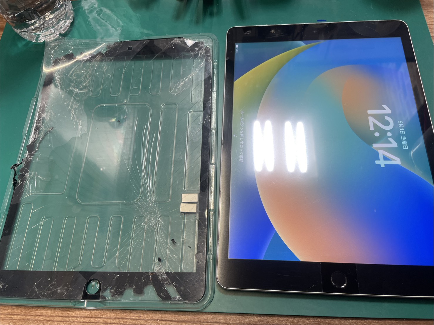 画面がバキバキに…　iPad9　タッチガラス交換修理【スマホ修理工房京王アートマン店】